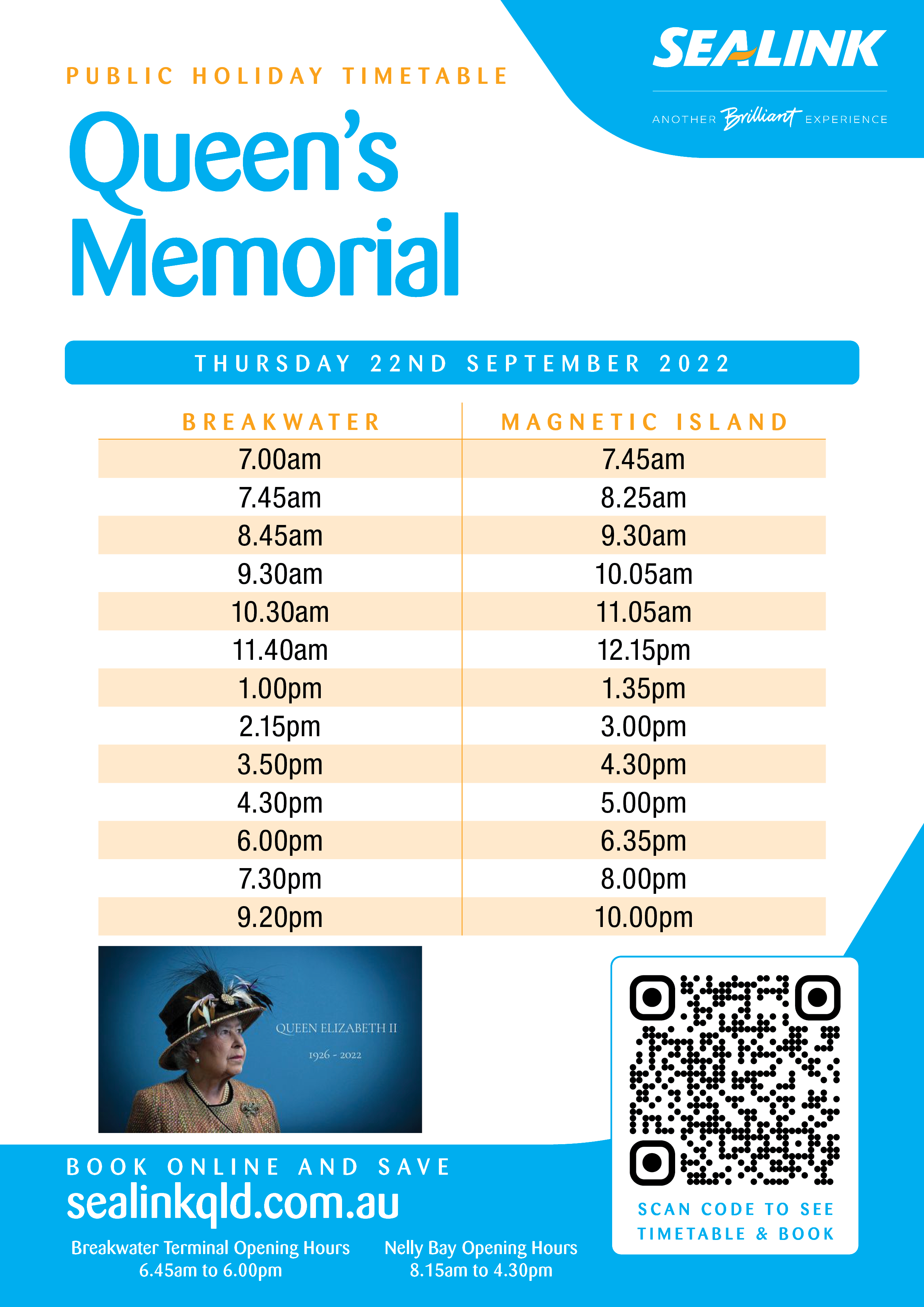 Island Ferry Timetable SeaLink Queensland